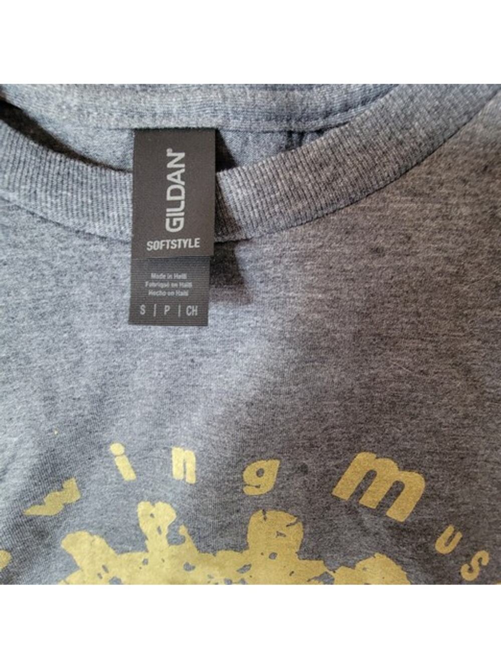throwing muses band t shirt size small heather gray